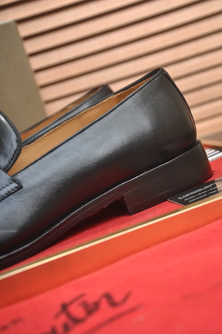 Men's shoes 💰620💶 [Chrstian Loubotin] Red-soled shoes 💋Original mold opening, the highest version on the market, purely handmade ➕Imported cowhide uppers, first-layer water-dyed cowhide lining! Original EU high-gloss outsole. 38 to 45 (45 customized)